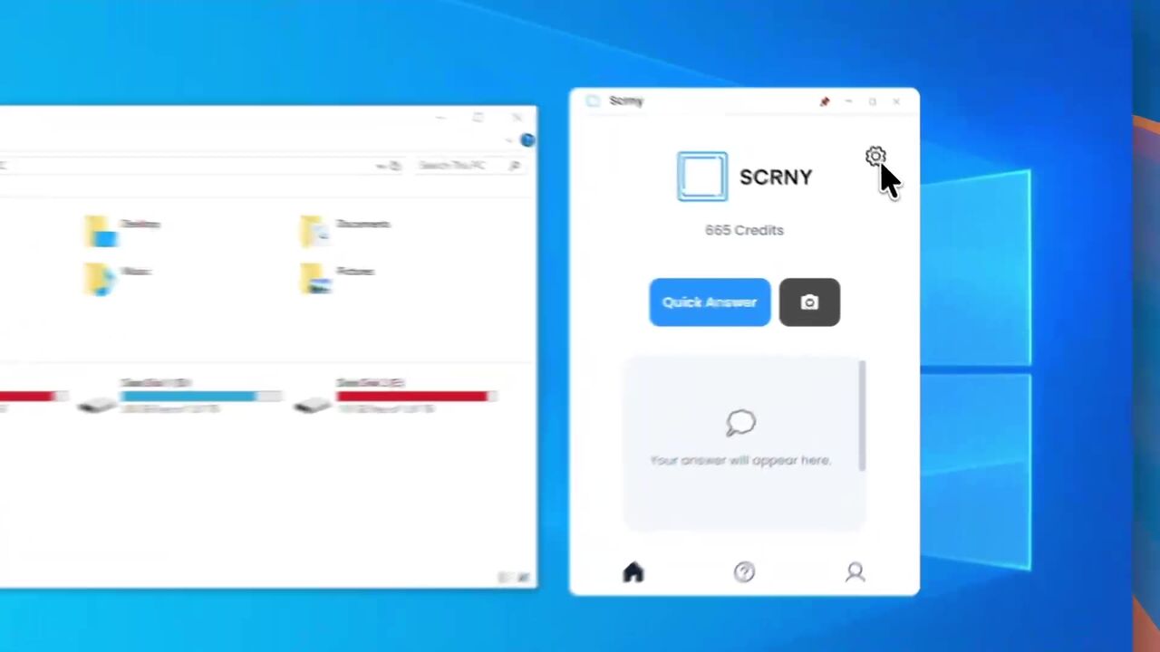Scrny's Tech Support mode reading an error screenshot and returning a plain-English explanation
